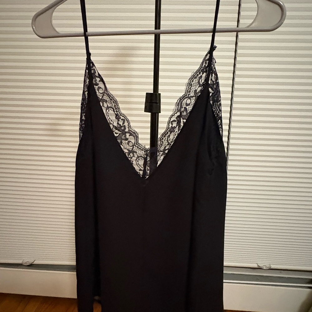 VERA & LUCY Coquette Sexy Lace Trim Cami  Whimsigoth Fairy Babydoll Y2K Black - Picture 2 of 3